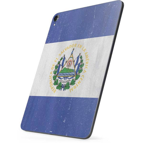 El Salvador Flag Distressed Apple iPad Pro Skin